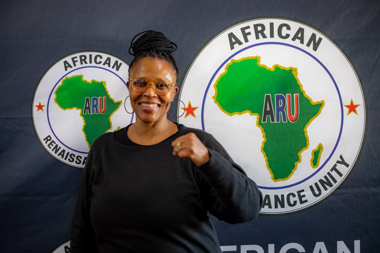 ARU movement portrait with raised fist